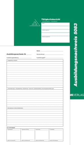 RNK Ausbildungsnachweis A4 Heft 28 Blatt