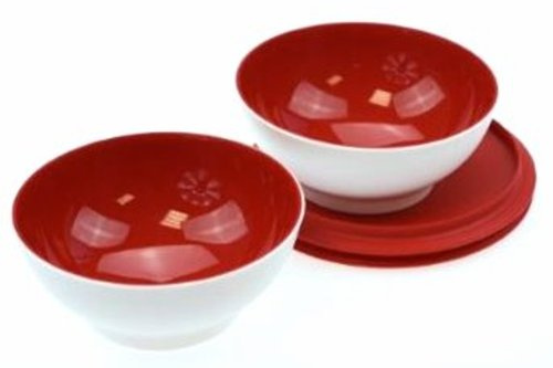 Tupperware - SERVIEREN TW C156 weiss rot - Cuenco de postre