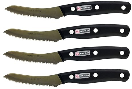Miracle Blade World Class Series Set of Four (4) Serrated Steak Knives
