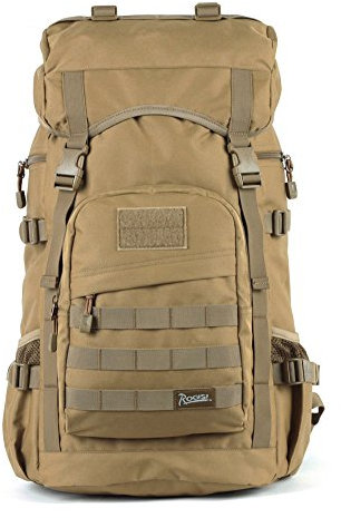 Outdoor peak Outdoor Camping Backpack Mountaineering Travel Cycling Hiking Backpack laptop Unisex camping camouflage backpack black brown 50L (brown)