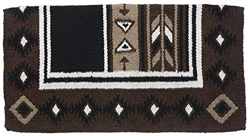 Tough 1 Cherokee Wool Saddle Blanket Black/Choc