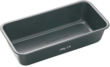 MasterClass KCMCHB8 3lb Loaf Tin with PFOA Non Stick and Seamless Design, Heavy Duty Carbon Steel, 28 x 13cm Large Bread Pan , Grey