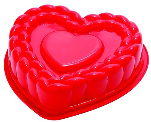 Pavonidea FRT184RSAS Tortiera Braid in Silicone, Dimensioni da 287x264x70 mm, Rosso