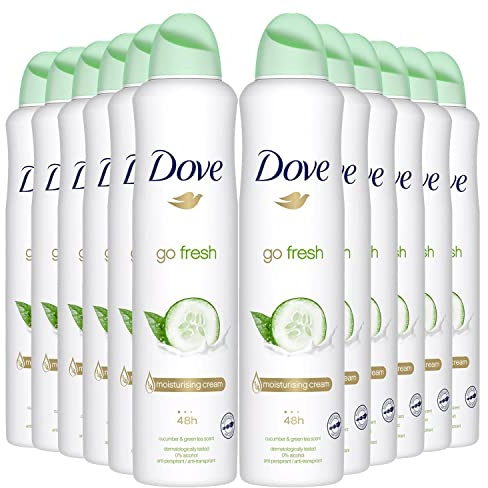 Dove Go Fresh Cucumber Spray Anti-Perspirant Deodorant 250ml (PACK OF 6)