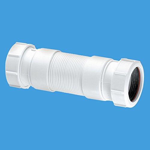 Mcalpine Flexcon4 Flexible Waste Connector Fitting 1-1/2Inch Universal Outlet, White