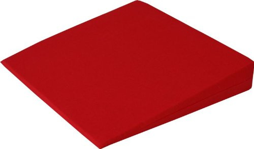 Keilkissen Kissen Sitzkissen Sitzkeilkissen Sitzkissen Sitzkeil mit 100% Baumwollbezug! (rot)
