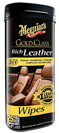 MEGUIAR'S GOLD CLASS RICH LEATHER CLEANER/CONDITIONER - WIPES
