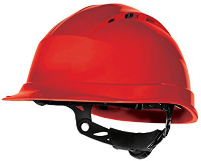 Delta Plus - Casco de seguridad en el trabajo ventilado modelo Quartz Rotor (Talla Única) (Azul)