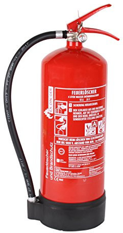 AF 6l Wassernebel-Feuerlöscher auch Fettbrände 4 Löscheinheiten (Dauerdrucklöscher GWM-6X aktueller Instandhaltungsnachweis)