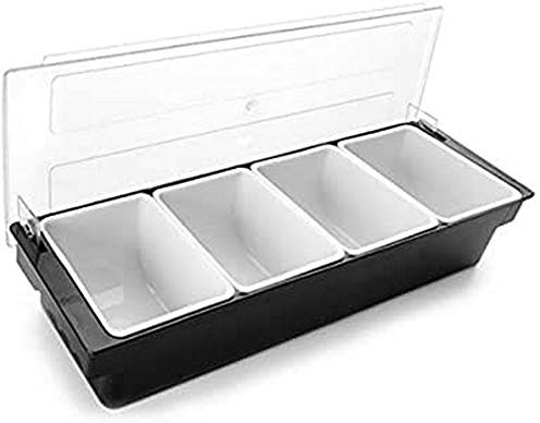 Lacor 61134 - Contenedor Alimentos, Plateado, 4 Cavidades (750 ml) | Para un uso práctico y profesional en cocina; con 750 ml de capacidad, ideal para cocina profesional y uso diario en casa