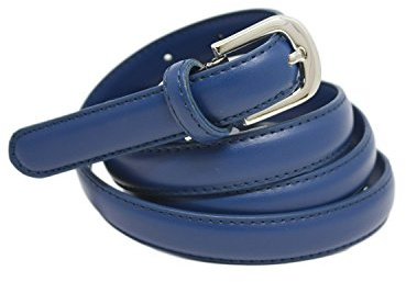 YEHMAN klassischer dünner damen Ledergürtel breite 2 cm Länge 120 cm kürzbar