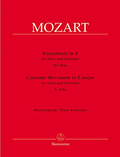 Konzertsatz fr Horn und Orchester E-Dur KV 494a