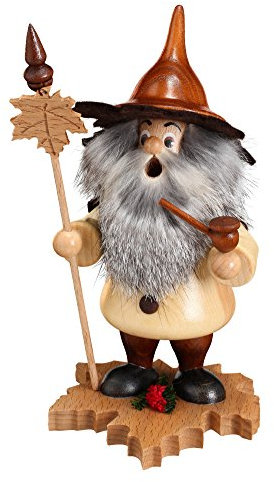 DWU Echt Erzgebirgischer Räuchermann® Blattwichtel auf Ahornblatt #14101