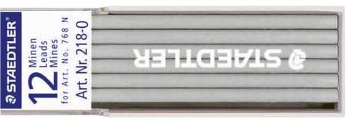 STAEDTLER 218 Lumocolor non-permanent omnichrom Spezialmine, 12 Stück Etui, weiß