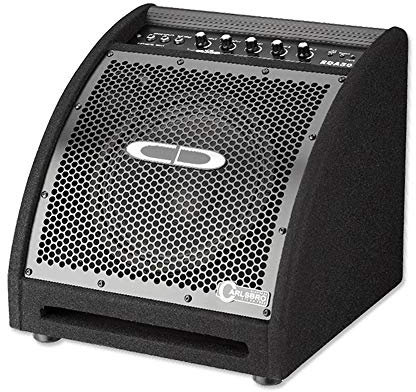Carlsbro EDA50 10 Electronic Drum Monitor Speaker with Built-In 50W Amplifier, 3-Band EQ, AUX Input and Dual Channels for Digital Drum Kits - Compact Design with Metal Grille Protection
