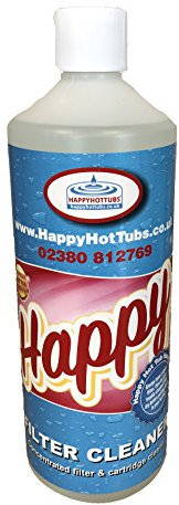 Happy Hot Tubs 1lt Concentrate Filter Cartridge Cleaner Hot Tub Pool