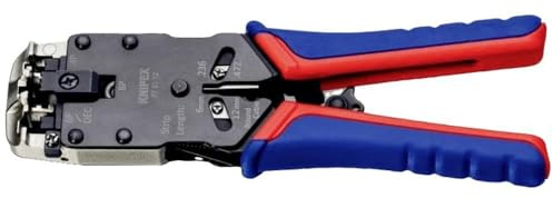 Knipex 97 51 12 97 51 12 D1 Crimpzange Modularstecker (Westernstecker) RJ10, RJ11, RJ12, RJ45