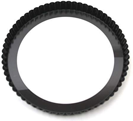ORIGINAL KAISER Quicheform mit Glas-Hebeboden Ø28cm, Legierter Stahl, Schwarz, 1 - Pack