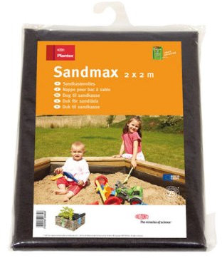 Plantex 4230751 Sandkastenvlies Sandmax, 2 x 2 m, Schwarz
