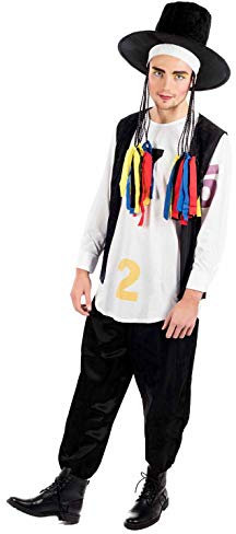 Fun Shack 80s Fancy Dress Men Costume - 80s Pop Star Fancy Dress Outfit for Men - Retro 1980s Party Costume, X-Large