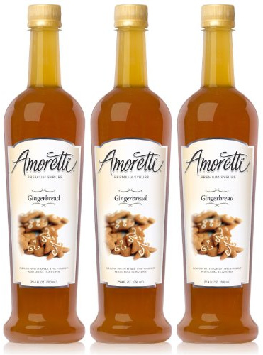 Amoretti Premium Gingerbread Syrup 750ml 3 Pack