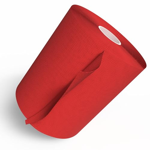 Horn Medical Horn-Haft fein color - Kohäsive Fixierbinde, weich, rutschfest, hautverträglich, selbsthaftend, Rot (10 cm x 20 m)