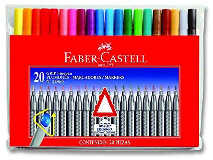 Fineliner GRIP Finepen, 20 Farben