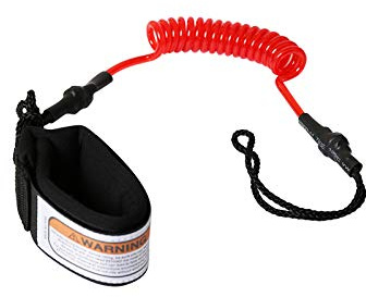 Two Bare Feet Bodyboard Coil Leash – Adjustable Wrist Leash for Bodyboarding