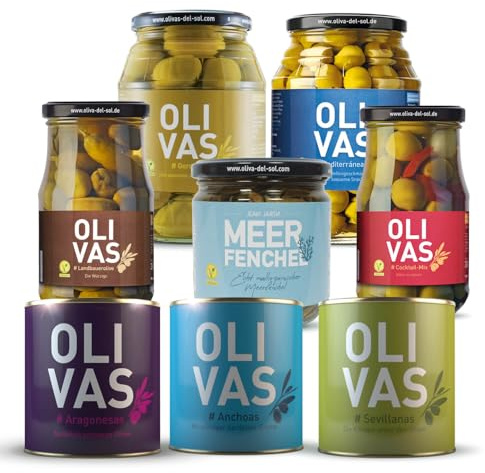 OLIVAS Oliven-Set # Eine kulinarische Reise durch die Olivenwelt Spaniens