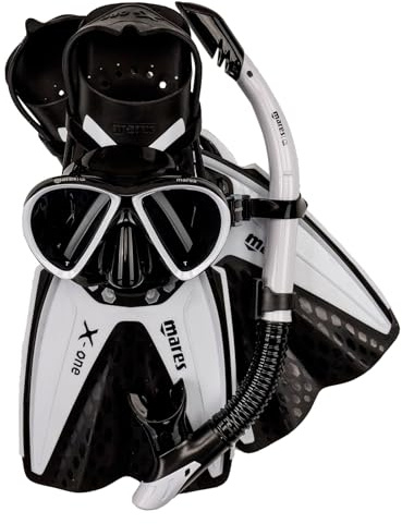 Mares Erwachsene Tauchset Set X-ONE Marea, Weiß, S/M, 410794