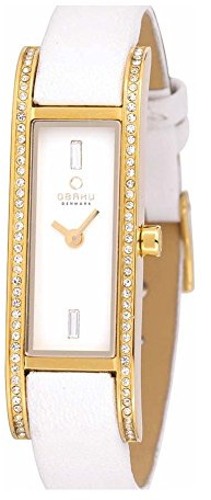 Obaku Denmark Damen-Armbanduhr Analog Quarz Leder V159LEGIRW