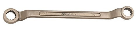 KS Tools 963.7450 BRONZEplus Doppel-Ringschlüssel gekröpft 3/4x25/32