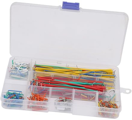 Sorandy Kit de Fils de Planche à Pain sans Soudure, Longueurs Assorties, 560 Pièces, Ensemble de Cavaliers avec Boîte en Plastique, Idéal pour Les Projets de Prototypage et de Bricolage électronique