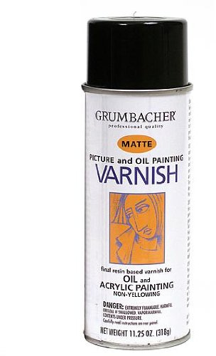 Grumbacher Picture and Oil Painting Varnish Matte 11.25 oz.