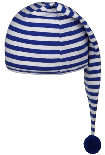 Hutshopping Baumwollmütze Zipfelmütze Schlafmütze Zwergenmütze Zwerge (One Size - blau)