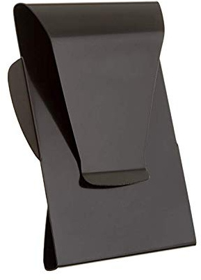 HONB Money Clip Credit Card Holder Father's Gift (Double sided Black)