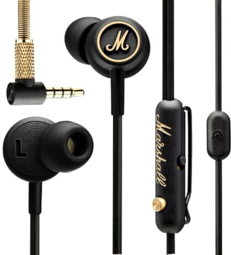 Marshall Mode EQ In-ear Auricolari, Nero e ottone