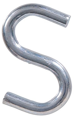 Hillman S-Hook Zinc Plated 0.091 Inch x 3/4 Inch- 2 Pack 9154