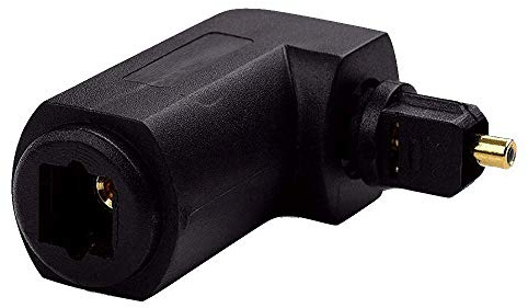 Maxhood Digital optisk (Toslink) adapter, 360 graders roterbar digital optisk ljudkabeladapter omvandlare