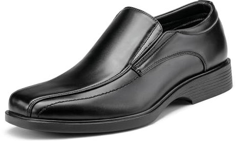 Bruno Marc herrskor läderfodrade formella Oxfords Cambridge-05, Svart, 44.5 EU