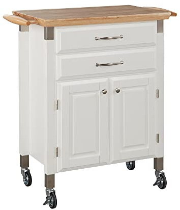 homestyles Dolly Madison Off-White Kitchen Cart