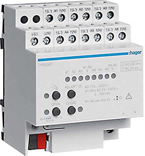 Hager tyf656t KNX Heizung, 6 Ausgängen