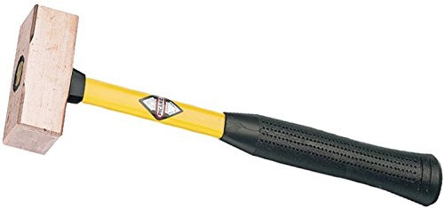 Picard 0033010-1000 Kupferhammer Fäustelform mit Fiberglasstiel, 1000 g