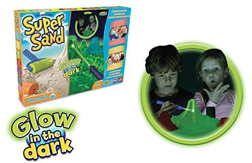 Goliath 83266 | Super-Sand-Set Glow-Vulcano | baue Deinen im Dunkeln leuchtenden Vulkan fürs Kinderzimmer mit Spiel-Sand | lass die Dino-Welt wieder auferstehen | ab 4 Jahren