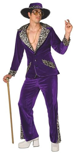 Morph Purple Suit Costume, Halloween Costume Men, 70s Outfit Mens, Halloween Costumes Men, Fancy Dress For Adults, X-Large
