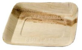 Assiette Biodégradable en Feuille de Palmier 23x22 cm - SDG - Lot de 100