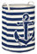 Premier Housewares Anchor Cotton Laundry Bag - Navy, 38 x 38 x 48 cm