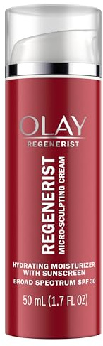 Face Moisturizer by Olay Regenerist Micro-Sculpting Cream With Sunscreen Advanced Anti-Aging 50ml Packaging may Vary