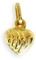 Anhänger Herz echt 14 Karat Gold 585 für Kette oder Bettelarmband 7x7mm (Art.202008)