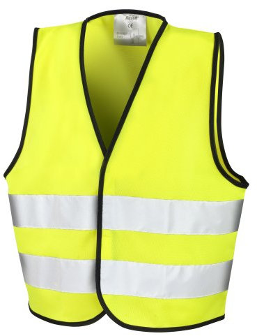 Result Core Kids Unisex Hi-Vis Safety Vest (4-6) (Fluorescent Yellow)